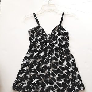 2 for $30!! Black & White Pattern Tank Top